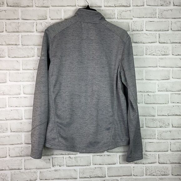 Port Authority® Digi Stripe Fleece Men's Jacket Gray Size Medium - Picture 4 of 8